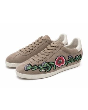 Ash Gull Floral Embroidered Sneakers - Metallic