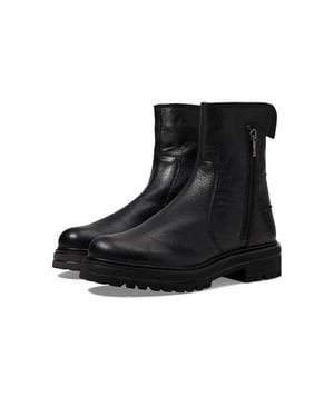 Volatile Frances Boots Leather Round Toe Ankle Bootie Jobb779 - Black