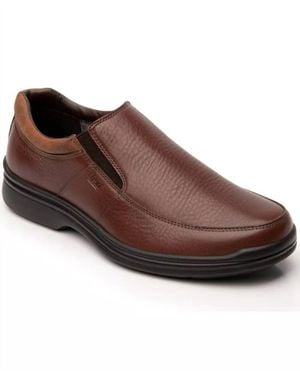 flexi Leather Slip-On Shoe - Brown