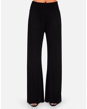 Michael Lauren Zain Wide-Leg Pant - Black
