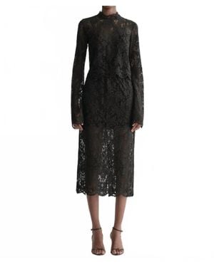 A.L.C. Lydia Lace Midi Skirt - Black