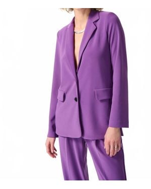 Joseph Ribkoff Majesty Long Blazer - Purple