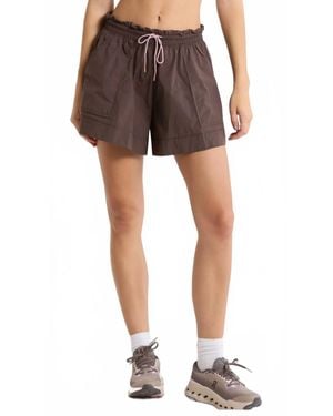 Free People Horizon Drawstring Short - Metallic