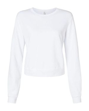 Bella Canvas Sponge Fleece Classic Crewneck Sweatshirt - White
