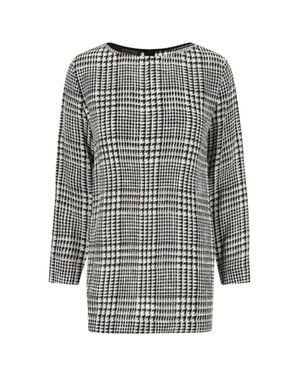 Gianluca Capannolo Houndstooth Midi Dress - Gray