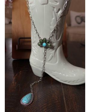 West & Co. Teardrop Necklace - Brown