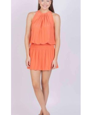 Ramy Brook Paris Sleeveless Mini Dress - Orange