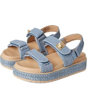 Steve Madden Bigmona Sandal Adjustable Strap Platform Zogg2435 - Blue
