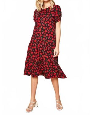 Sugarlips Mandi Floral Tiered Midi Dress