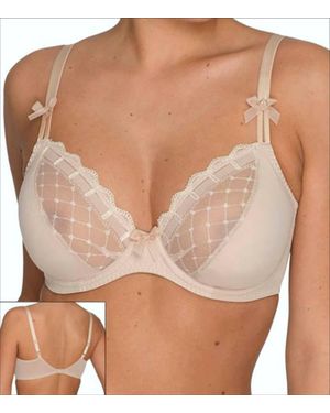 Primadonna A La Folie Deep Plunge Balcony Bra - Natural