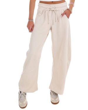 Reflex Active Baggy Barrel Mid Rise Sweatpants - Natural