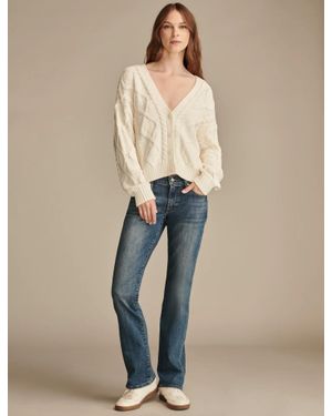 Lucky Brand Mid Rise Sweet Boot - Natural