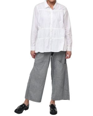 Tulip Clothing Alix Button Down Blouse - White