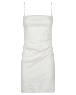 Anemos The Nadege Asymmetric Mini Dress - White