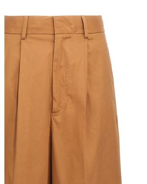 Nude Cotton Casual Pants - Brown
