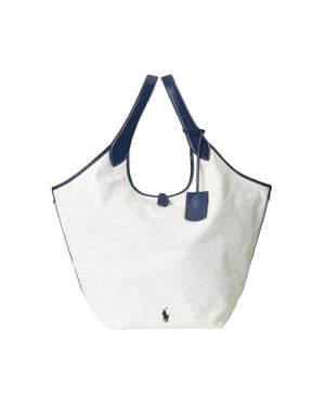 Polo Ralph Lauren Canvasa Tote Medium - White