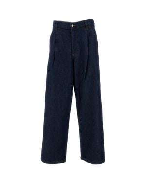 Dries Van Noten Penning Den Wide-Leg Jeans - Blue