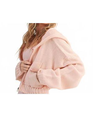 Kimberly C Emilia Knit Hoodie - Pink
