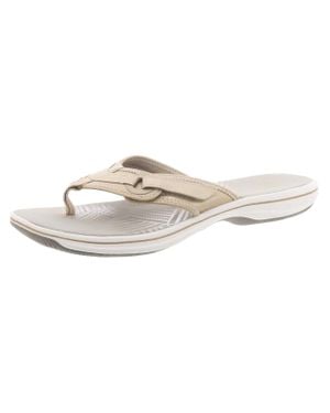 Clarks flip flops clearance best sale