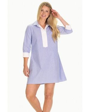 Duffield Lane The Raleigh Collared Dress - Purple