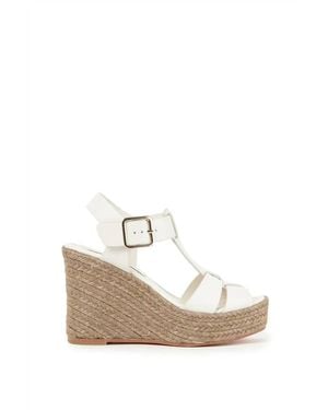 Paloma Barceló Alison Platform Espadrille Wedge - White