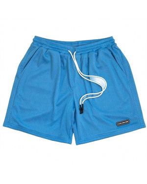 Please Come Home Mesh Short - Blue