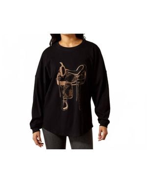 Ariat Canvas Oversized T Shirt - Black
