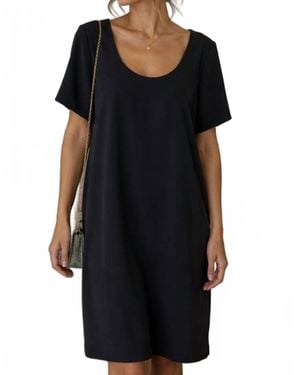 ESCADA Short-Sleeve Sheath Dress - Black