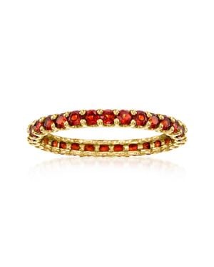 Ross-Simons Garnet Eternity Band - Orange