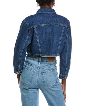 L'Agence Genevie Crop Jacket - Blue