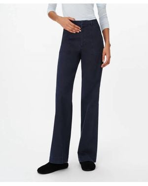 ATM Cotton Twill Flare Leg Pant - Blue