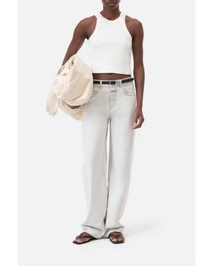 Closed Cropped Racer Tank - Multicolor