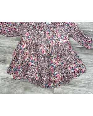 Jodifil Print Bubble Sleeve Top - Gray