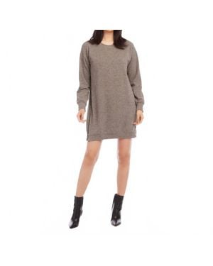 Karen Kane Tammy Zipper Detail Dress - Gray