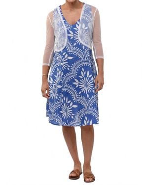 Tulip Clothing M600 Mesh Shrug Jacket - Blue