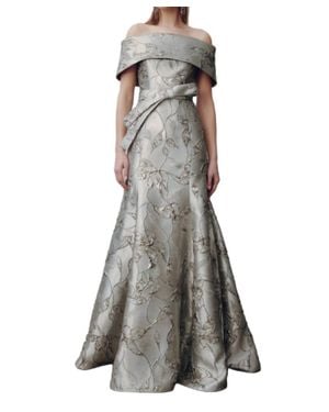 Frascara Off The Shoulder Dress - Gray