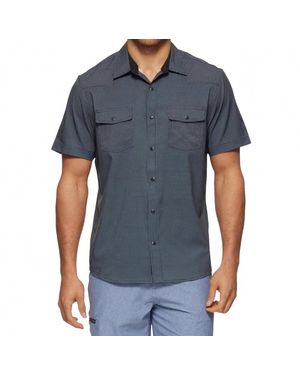Flag & Anthem Stevenson Short Sleeve Performance Western Shirt - Blue