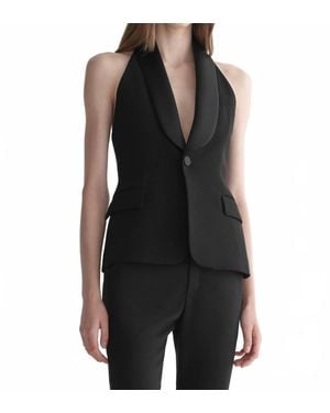 A.L.C. Payton Halter Neck Vest - Black
