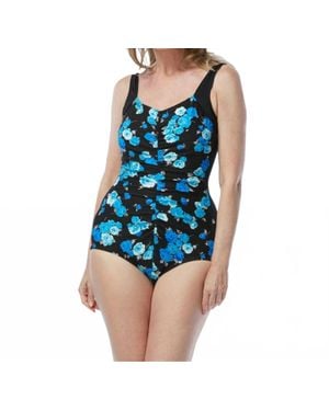 Gabar Sunlit Flower Girl Leg One Piece - Blue