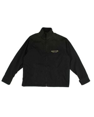 Fear Of God Velvet Logo Souvenir Jacket - Black