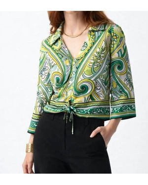 Joseph Ribkoff Paisley Blouse - Green