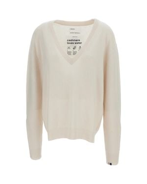 Extreme Cashmere Ben Cashmere V-Neck Sweater - White