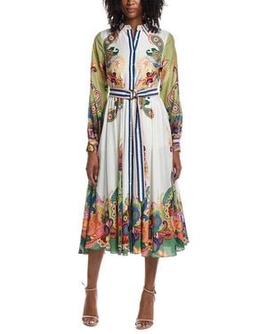 Tahari The Ester Celestial Paisley Dress - Black