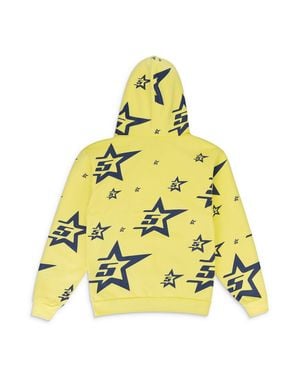 Sp5der 5Star Print Hoodie - Yellow