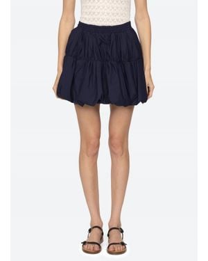 Sea Mirian Mini Bubble Skirt - Blue