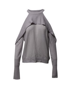 Dion Lee Cold Shoulder Sweater - Gray