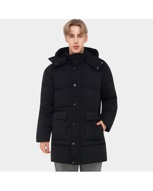 Rokka&Rolla Wind Guard Puffer Coat Winter Parka Jacket - Blue