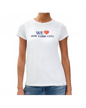 Rag & Bone We Love Nyc Graphic Tee - White