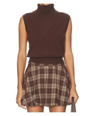 Astr Avah Turtleneck Sweater - Brown