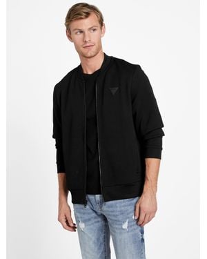 Guess Astro Quilted Flight Jacket - Black
